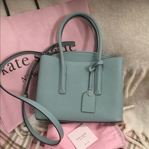 Kate Spade Margaux Medium Satchel Hazy Blue